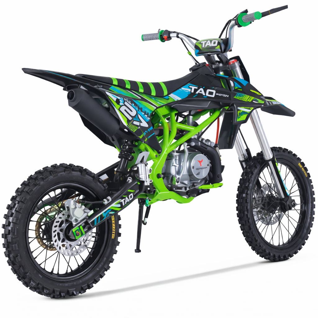 AT DB-T017 DB27 125cc Dirt Bike with 4-speed Manual Transmission, Kick start, Hydraulic Disc Brake! Big 17"/14" Wheels!