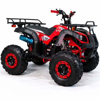 AT Hawk 125cc ATV with Automatic Transmission w/Reverse, LED Headlights, Remote Control! Big 19"/18"Tires!