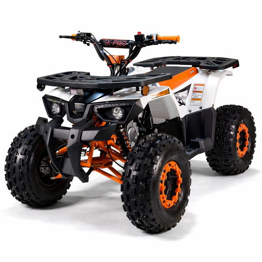 AT Orca 125cc ATV with Automatic Transmission w/Reverse, LED Headlights, Electric Start, Big 19"/18" Tires!
