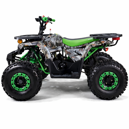 AT Orca 125cc ATV with Automatic Transmission w/Reverse, LED Headlights, Electric Start, Big 19"/18" Tires!