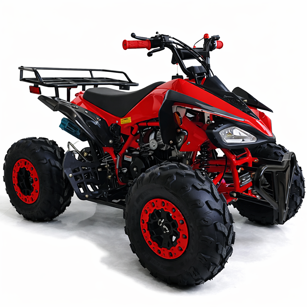 AT Leopard 125cc ATV with Automatic Transmission w/Reverse, Remote Control! Big 19"/18"Tires!