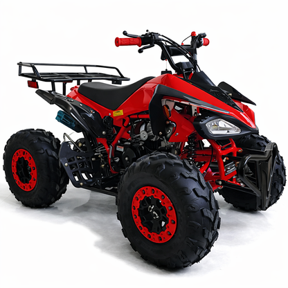 AT Leopard 125cc ATV with Automatic Transmission w/Reverse, Remote Control! Big 19"/18"Tires!