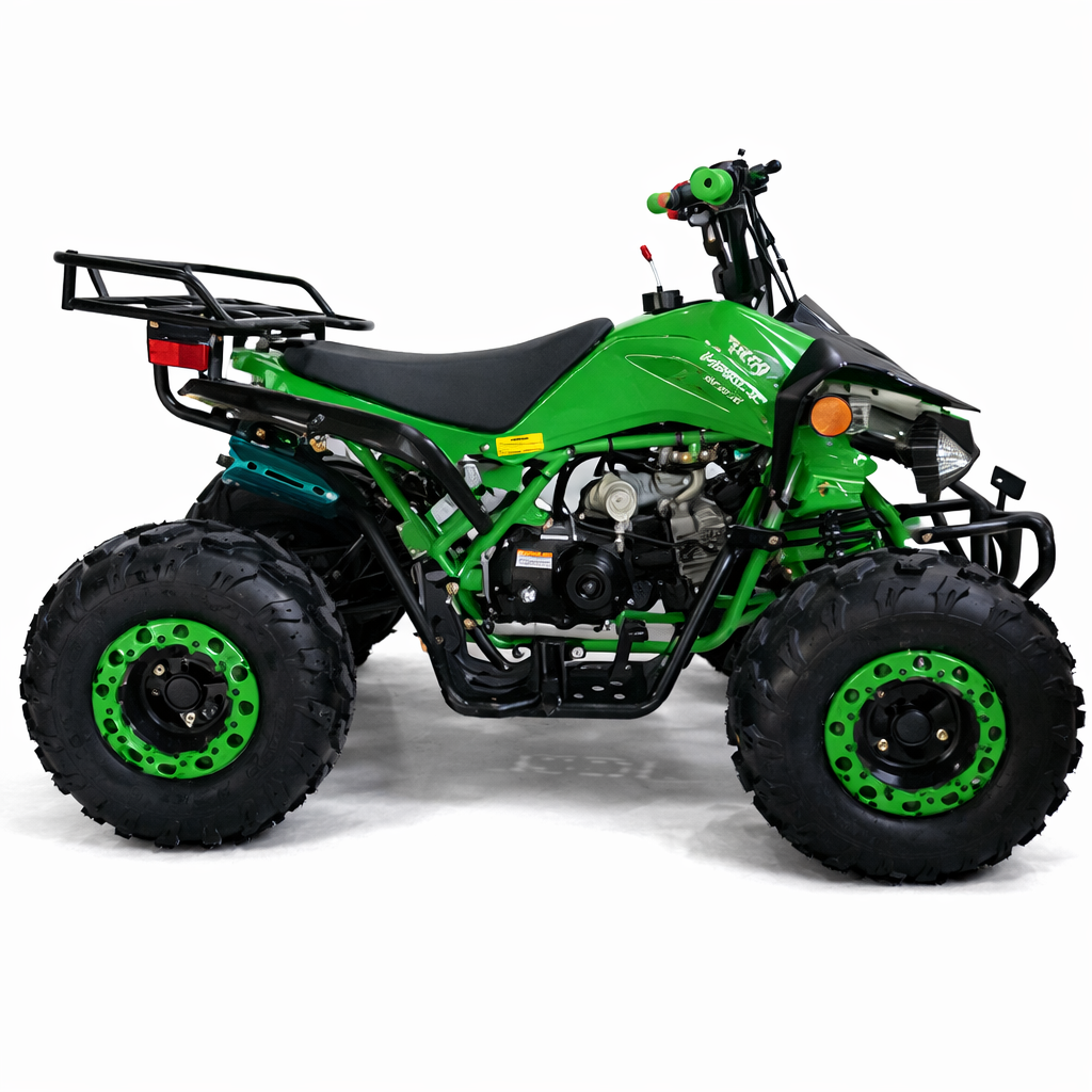 AT Leopard 125cc ATV with Automatic Transmission w/Reverse, Remote Control! Big 19"/18"Tires!
