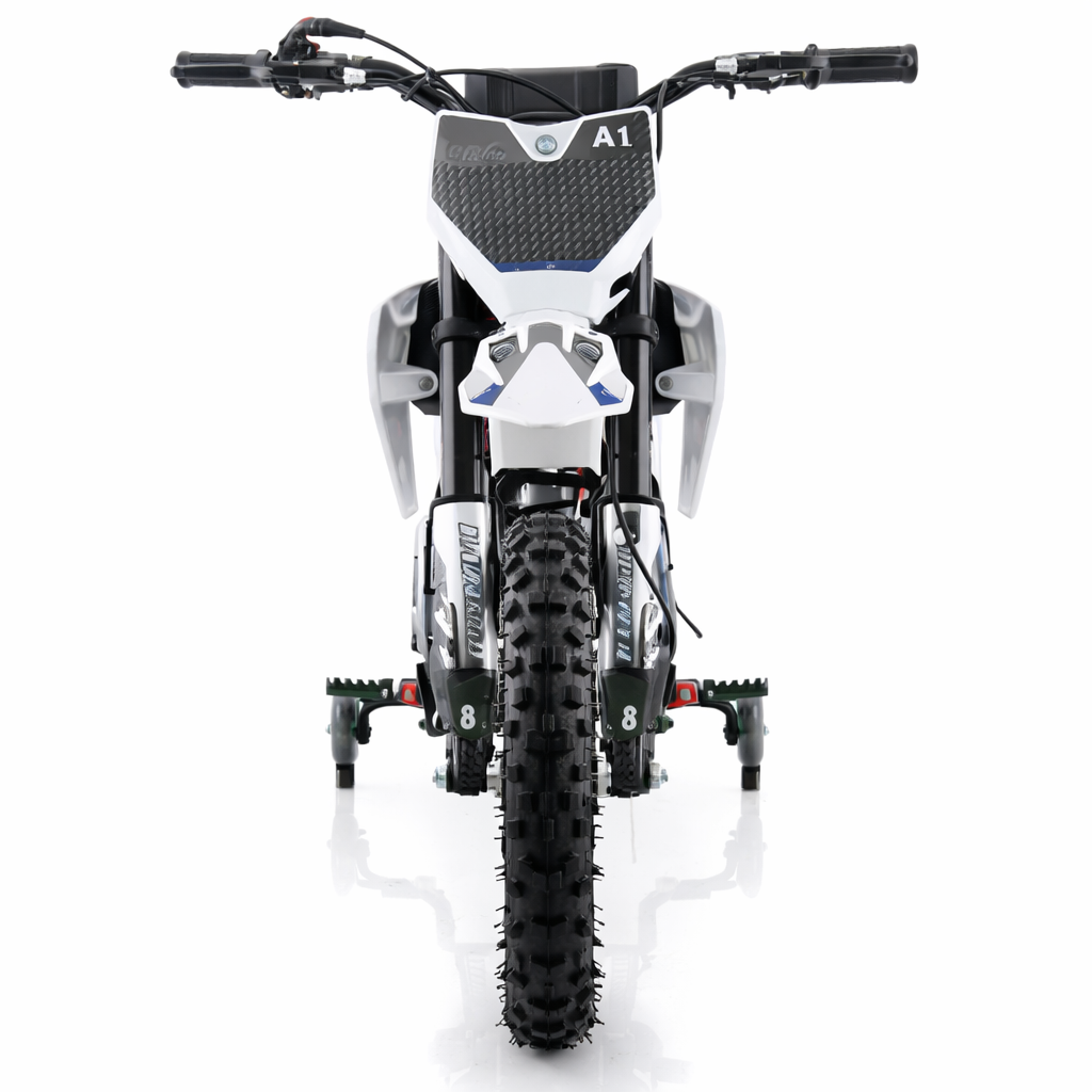 AT Hawk 60 Dirt Bike with CVT Transmission, Electric Start, Disc Brake! 10" Wheels! With Free Training Wheels!