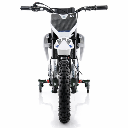 AT Hawk 60 Dirt Bike with CVT Transmission, Electric Start, Disc Brake! 10" Wheels! With Free Training Wheels!