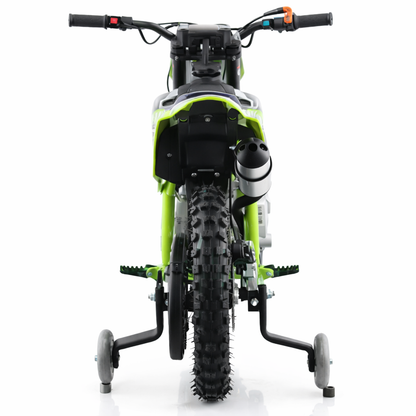 AT Hawk 60 Dirt Bike with CVT Transmission, Electric Start, Disc Brake! 10" Wheels! With Free Training Wheels!