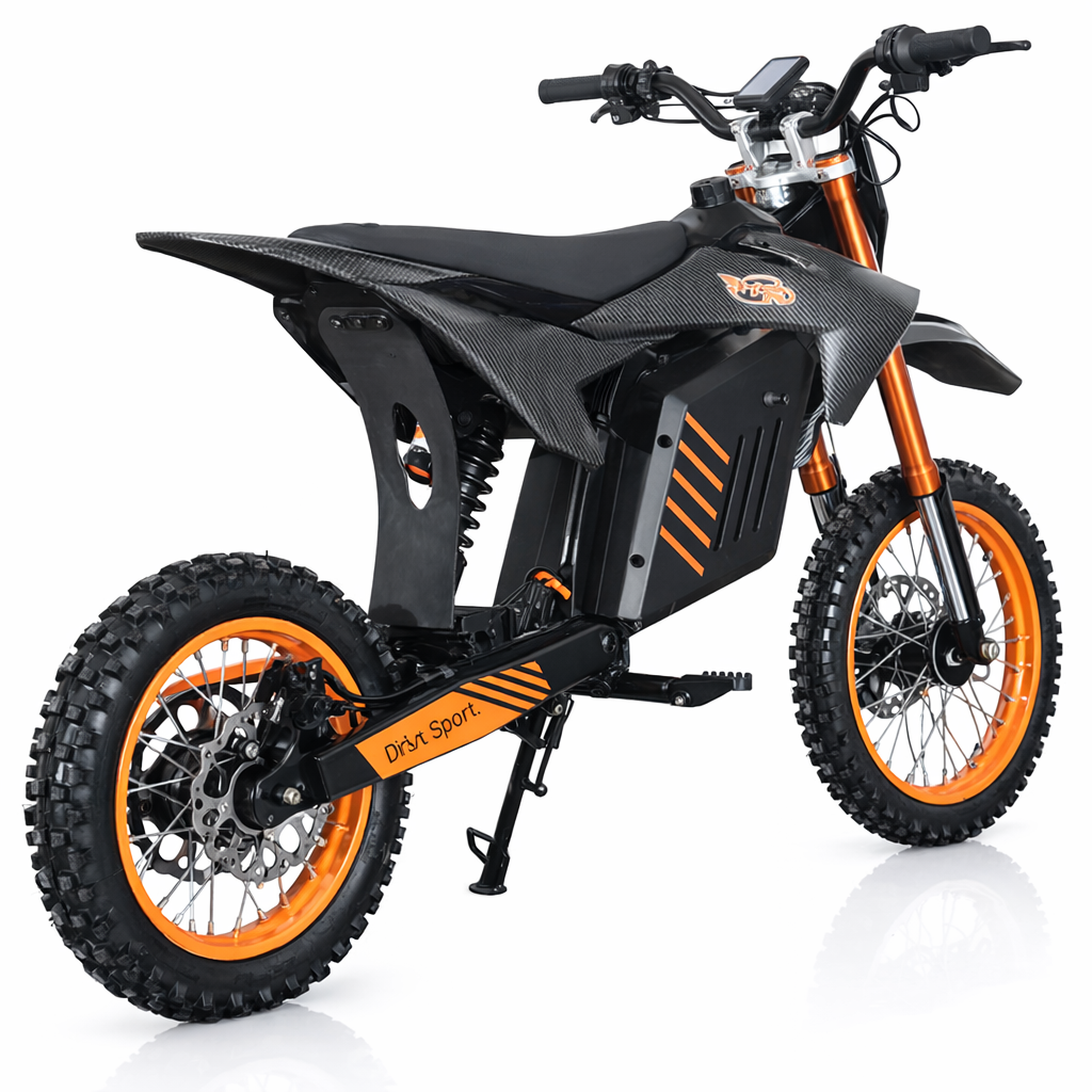 AT Drax Sport 2700W 48V 20.8AH Teens Adults Electric Dirt Bike with New Version LED Light! 14"/12" Wheels! Free Shipping!